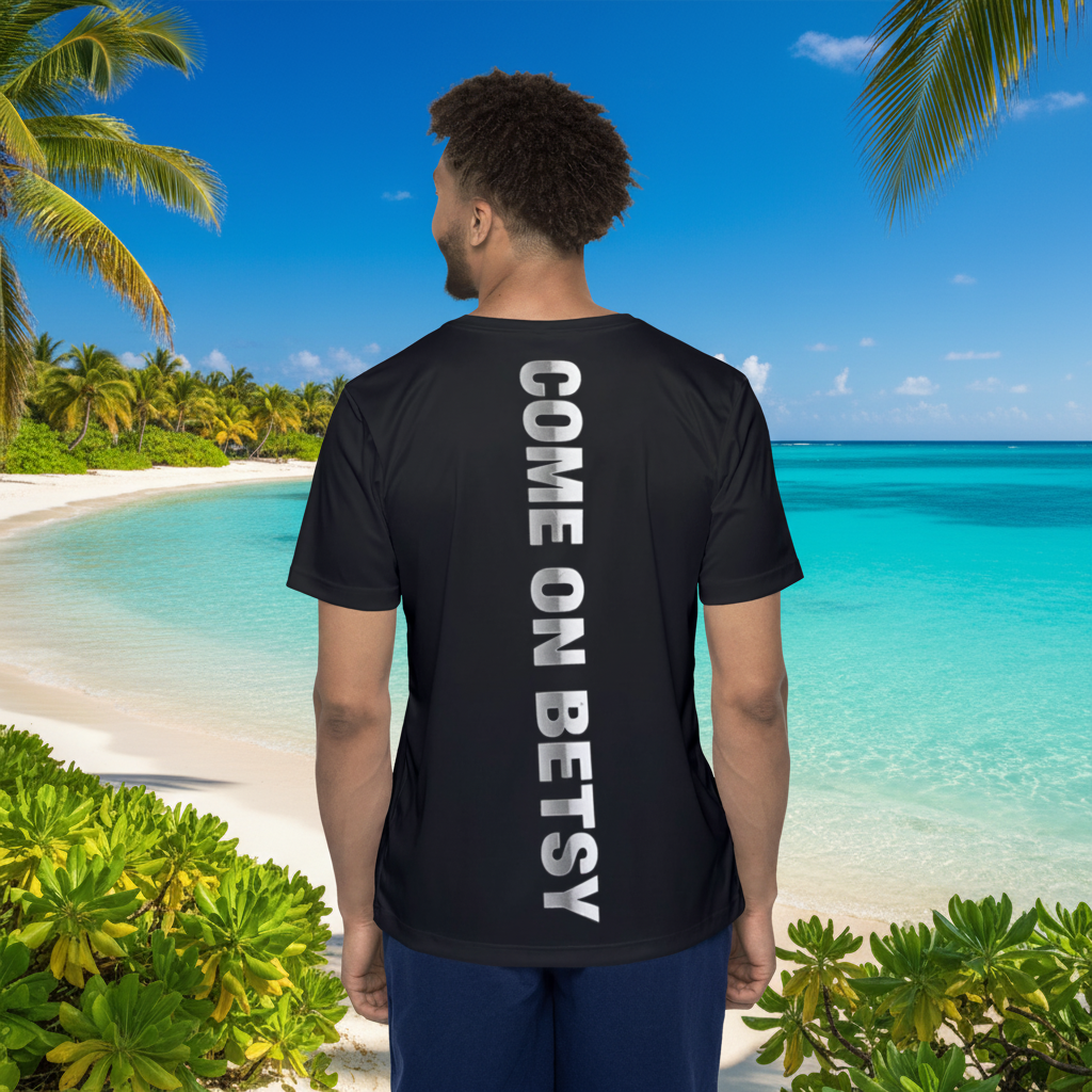 OFF DE HOOK (ODH) Men’s Fishing Performance Jersey | Moisture-Wicking | “COME ON BETSY” Back Print