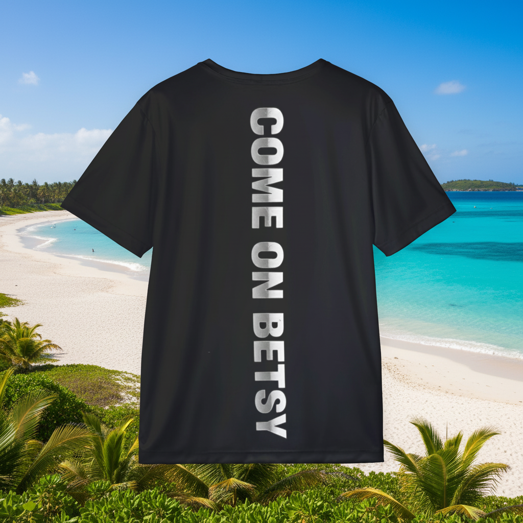 OFF DE HOOK (ODH) Men’s Fishing Performance Jersey | Moisture-Wicking | “COME ON BETSY” Back Print