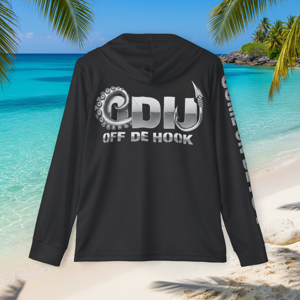 OFF DE HOOK (ODH) Performance Fishing Hoodie | UPF 50+ Sun Protection | “COME ON BETSY” Sleeve