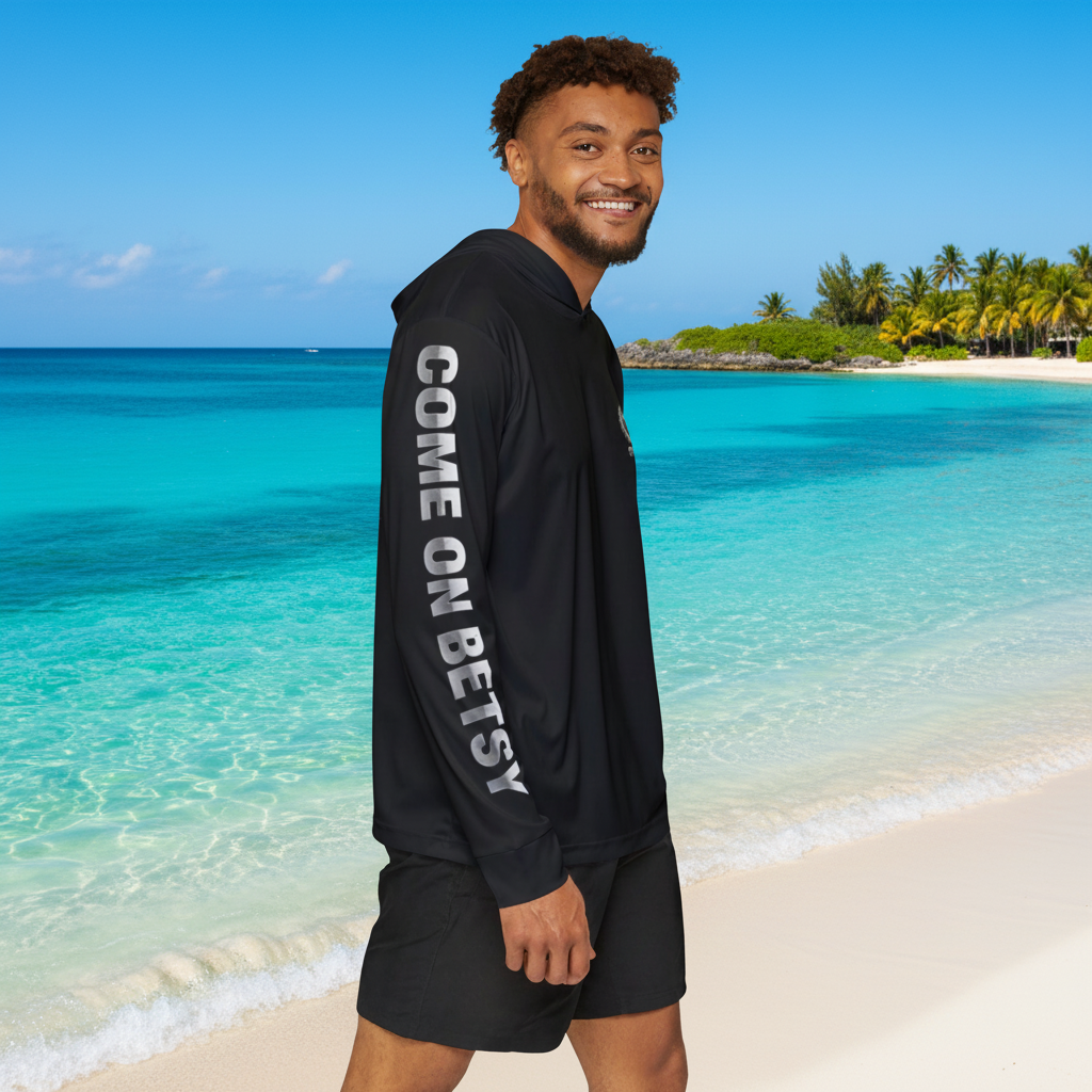 OFF DE HOOK (ODH) Performance Fishing Hoodie | UPF 50+ Sun Protection | “COME ON BETSY” Sleeve