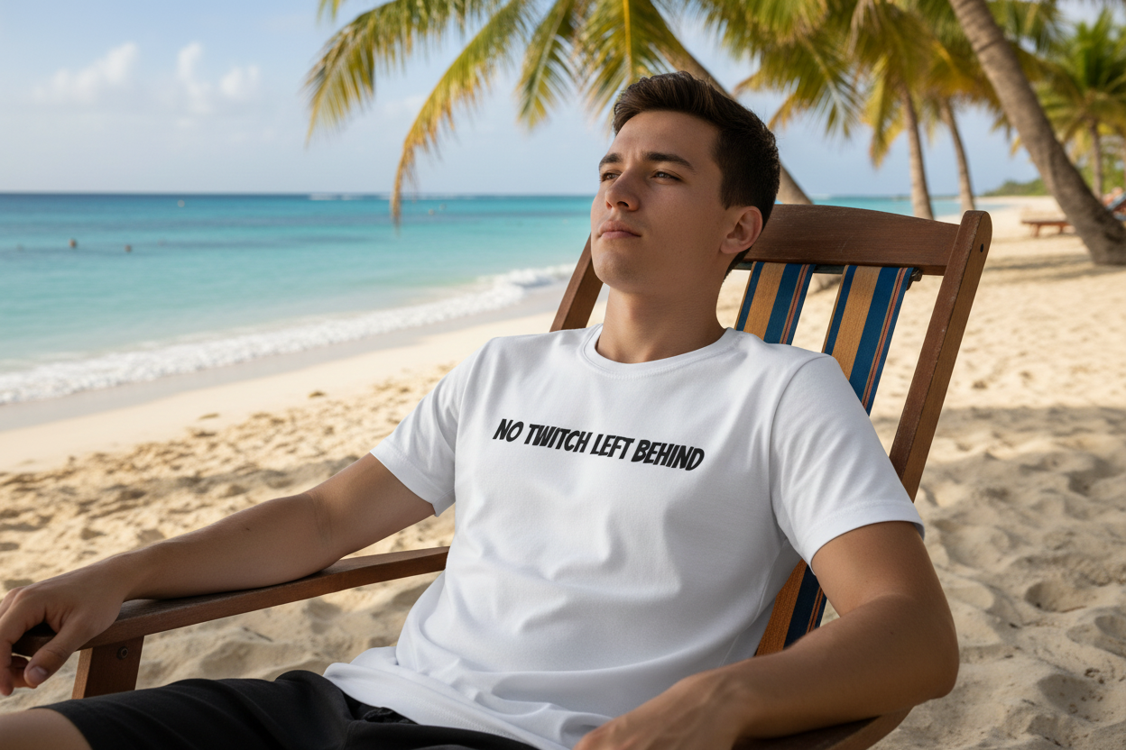 OFF DE HOOK (ODH) Men's Fishing Performance Jersey - White | Moisture-Wicking | "TWITCH TWITCH" Back Print